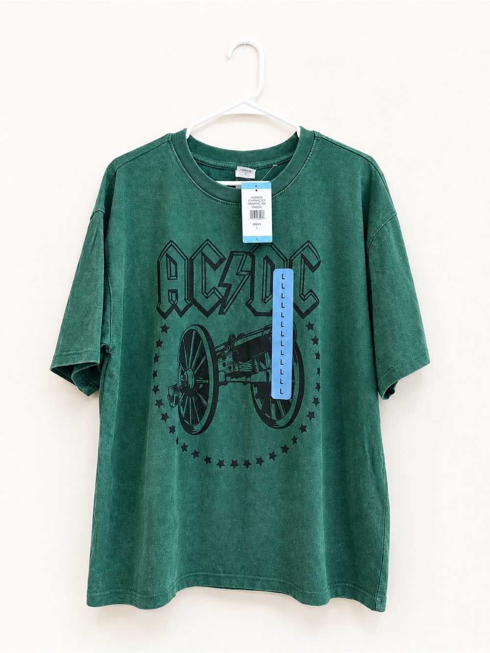 AC/DC Graphic Tee in Forest Green